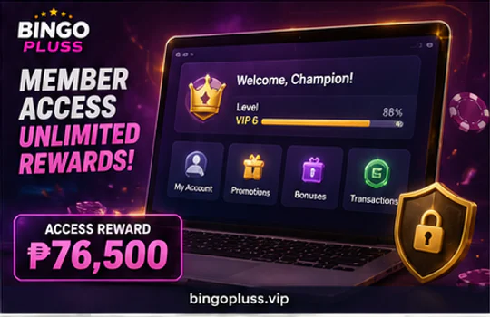 BINGOPLUS VIP member centre and official login support confirmation